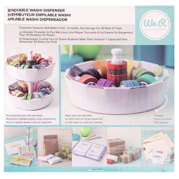 We R Memory Keepers We R Washi Tape Dispenser 4.5"X8.5" - Picture 1 of 6